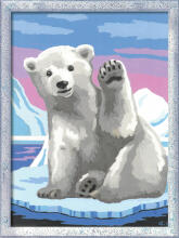 Ravensburger Paint by Numbers Polarbear Greeting