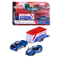 Majorette võidusõiduauto + haagis