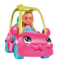 Simba nukk Evi koos armsa autoga