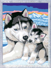 
Ravensburger Värvi numbritega Nunnud Husky'd