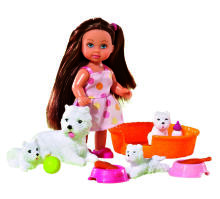 Simba Doll Evi Love Animal Friends - 2 Different