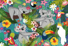 Ravensburger Pusle 2x24 tk Koalad ja Laiskloomad
