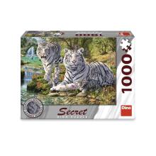 Dino Salajane Pusle 1000 Tükki: Valge Tiiger