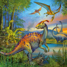 Ravensburger Pusle 3x49 tk Dinosaurus