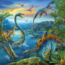 Ravensburger Pusle 3x49 tk Dinosaurus
