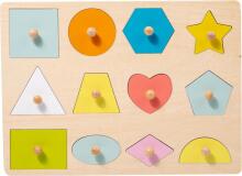 Adena Montessori Wooden Art.294587 Montessori puidust puslelaud