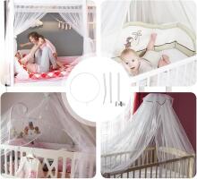 La Bebe™ Canopy Stand Art.294745 White Stable floor stand (mount) for canopy