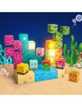 Woopie magnetilised plokid 54 tk Montessori ookeanipusle 3D mäng