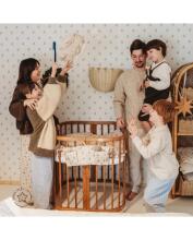 Waldin Baby Collection Bed Crib  7 in 1 Art.296539 Vintage Multifunktsionaalne puidust 7-ühes transformeeriv võrevoodi