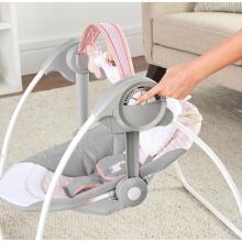 Ingenuity Comfort 2 Go Portable Baby Swing Art.296543 Pink Kiiktool meloodiatega