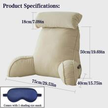 Basic CS Lline Care & Support Large Reading Pillow  Art.296548 Emerald Green Large reading pillow, back support pillow with removable neck cushion