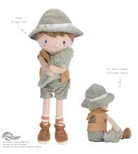 Little Dutch Cuddle Doll Ranger Jim 35 cm Safari Friends GRS Art.4686