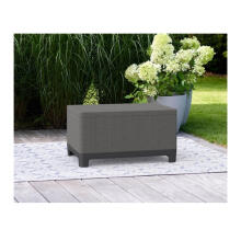 Garden table/storage box Scandi Storage Table grey