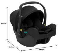 Graco Snuglite R129  40-75cm Art.296949 Midnight Turvahäll alusega 0-13 kg