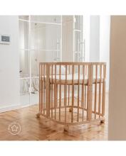 Waldin Baby Collection Bed Crib  7 in 1 Art.297431 Natural Multifunktsionaalne puidust 7-ühes transformeeriv võrevoodi
