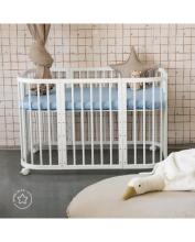 Waldin Baby Collection Bed Crib  7 in 1 Art.297432 White Multifunktsionaalne puidust 7-ühes transformeeriv võrevoodi