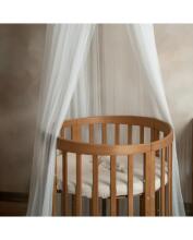 Waldin Oval Baby Collection Bed Crib  7 in 1 Art.297435 Vintage Multifunktsionaalne puidust 7-ühes transformeeriv võrevoodi