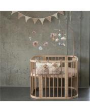 Waldin  Bed Crib  5 in 1 Art.297436 Natural Wood Multifunktsionaalne puidust 5-ühes transformeeriv võrevoodi