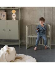 Waldin Oval Baby Collection Bed Crib  7 in 1 Art.297544 Olive Multifunktsionaalne puidust 7-ühes transformeeriv võrevoodi