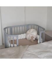 Waldin  Bed Crib  5 in 1 Art.297545 Grey Multifunktsionaalne puidust 5-ühes transformeeriv võrevoodi