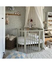 Waldin  Bed Crib  5 in 1 Art.297546 Olive Multifunktsionaalne puidust 5-ühes transformeeriv võrevoodi