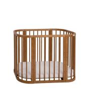 Waldin  Bed Crib  5 in 1 Art.297547 Vintage Multifunktsionaalne puidust 5-ühes transformeeriv võrevoodi