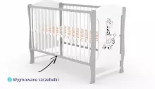 Elf Bed Zephyr Art.298055 White\Pine Puidust beebivoodi 120x60 cm