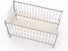 Elf Bed Meadow Drawer Art.298056 White\Pine  Puidust beebivoodi hoiuruumiga (120x60 cm)