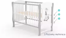 Elf Bed Zephyr Drawer Art.298058 White Puidust beebivoodi hoiuruumiga (120x60 cm)