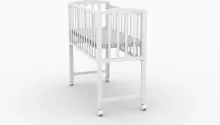 Elf Bed Mist Art.298060 Grey Puidust beebivoodi/häll ratastel (90x40 cm)