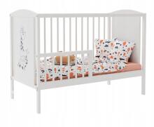 Elf Bed Bloom Art.298071 White/Grey Puidust beebivoodi 120x60 cm