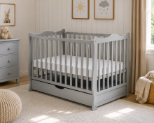 Elf Bed Juniper Art.298075 Grey Puidust beebivoodi 120x60 cm
