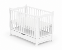 Elf Bed Juniper Drawer Art.298076 Grey Puidust beebivoodi hoiuruumiga (120x60 cm)