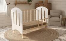 Elf Bed Leaf Art.298079 White Puidust beebivoodi 120x60 cm