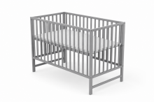 Elf Bed Сlassic  Art.298082 Grey Puidust beebivoodi 120x60 cm