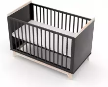 Elf Bed Vigo Art.298087 Black Puidust beebivoodi 120x60 cm