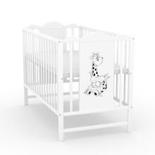 Elf Bed Petal II Drawer Art.298143 White  Puidust beebivoodi hoiuruumiga (120x60 cm)