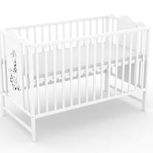 Elf Bed Petal II Drawer Art.298144 White/Grey  Puidust beebivoodi hoiuruumiga (120x60 cm)