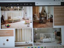 Elf Bed Crib Ovi  3 in 1 Art.298146 White  Multifunktsionaalne puidust 3-ühes transformeeriv võrevoodi