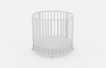 Elf Bed Crib Roundy  Art.298158 Black Stiilne ümmargune puidust võrevoodi