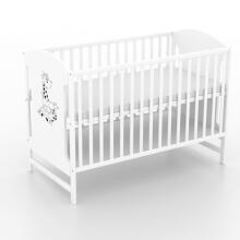 Elf Bed Meadow Art.298167 White/Natural Wooden baby crib  (120x60 cm)