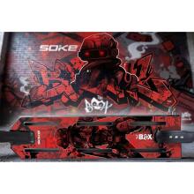 Grip tape for stunt scooter Soke Griptape 52x13cm Red Cyber