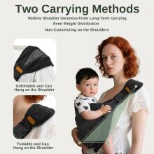 Kidsworld Baby Carrier Art.298329 Black Adjustable Ergonomic Toddler Carrier