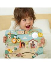 CLASSIC WORLD Wooden Activity Manipulation Board Farm