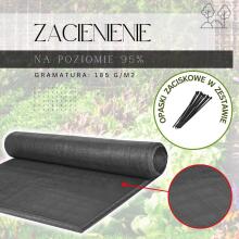 Light Anthracite Shade Net 185 GSM 1.5 x 50 m, 200 Cable Ties SN0062