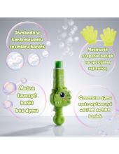 WOOPIE Smoke Bubble Gun Dinosaur Bubble Machine with Fog