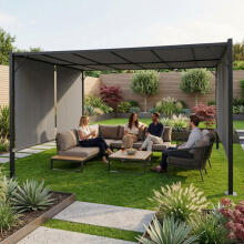 Aed pergola terrass 3x4 m terasest varikatus hall MultiGarden