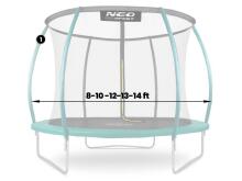 Upper pole for trampoline type C 8-14 ft green Neo-Sport