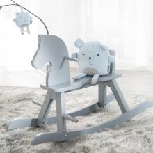 Kidsworld Rocking Horse Art.298741 Grey Puidust kiikmänguasi lastele