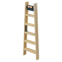 Kahepoolne redel H77 ComfortLine / puidust / 2x6 astet